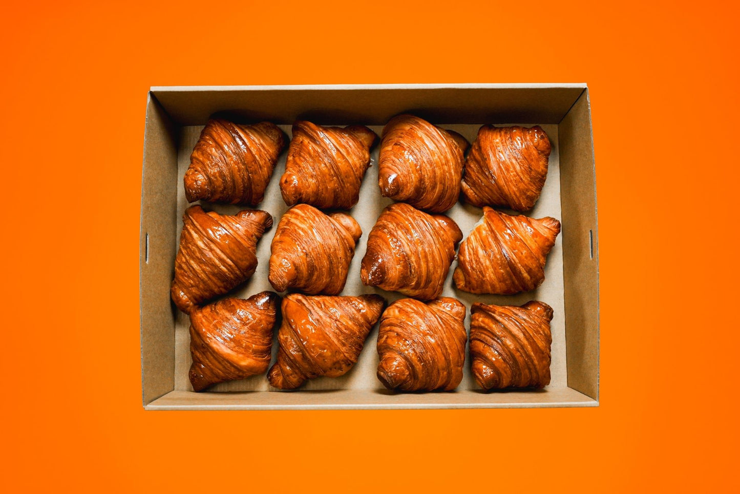 Buttery Mini Croissants Box - 12 Croissants/Box (VEG)