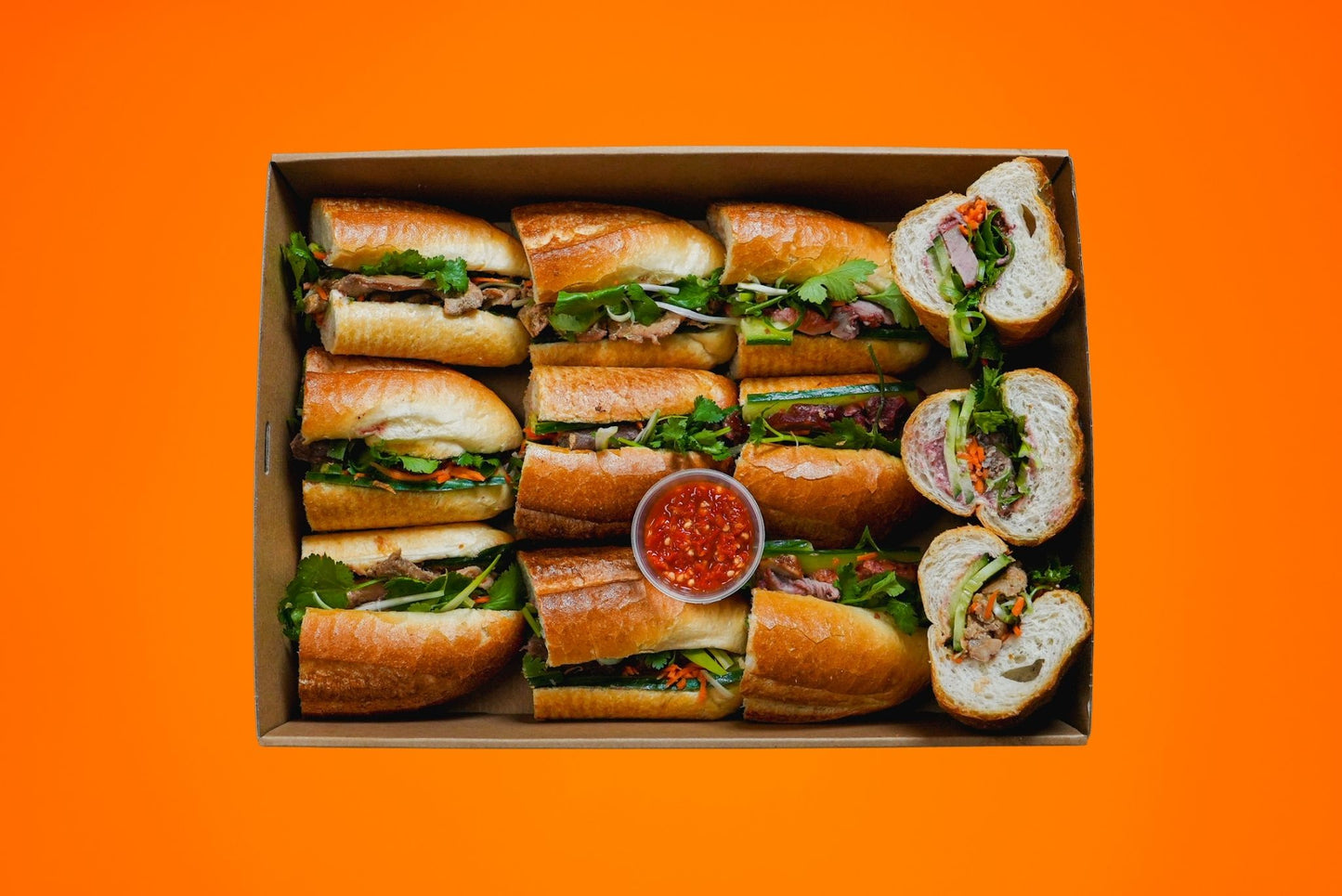 Medium Banh Mi Platter - 12 Pairs/Platter