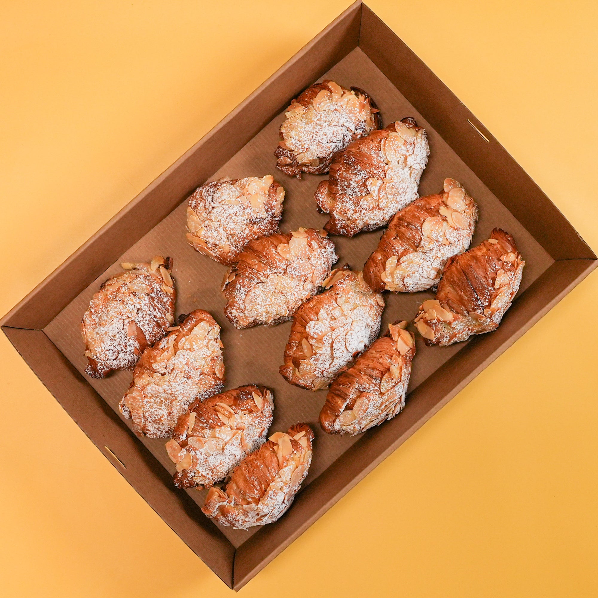 Mini Almond Croissants Box - 12 croissants/box
