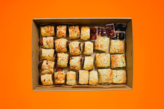 Mixed Savoury Aussie Sausage Rolls Collection - 24 Pieces/Box