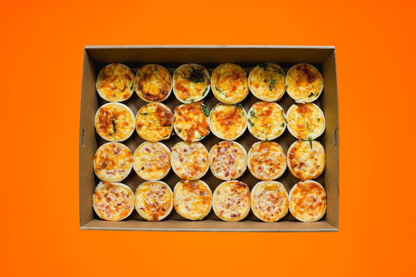 Traditional Mini Quiches Collection - 24 Quiches/Box